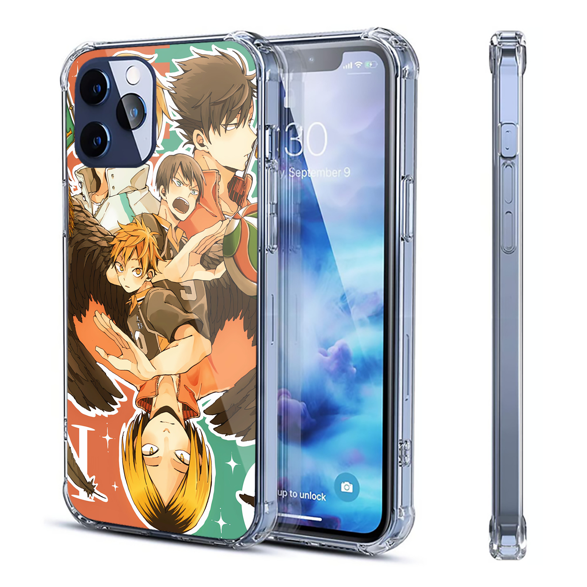 （画像用） ハイキュー!! Haikyu!! 【iPhone 12シリーズ対応】透明スマホケース（クリアソフトケース）
